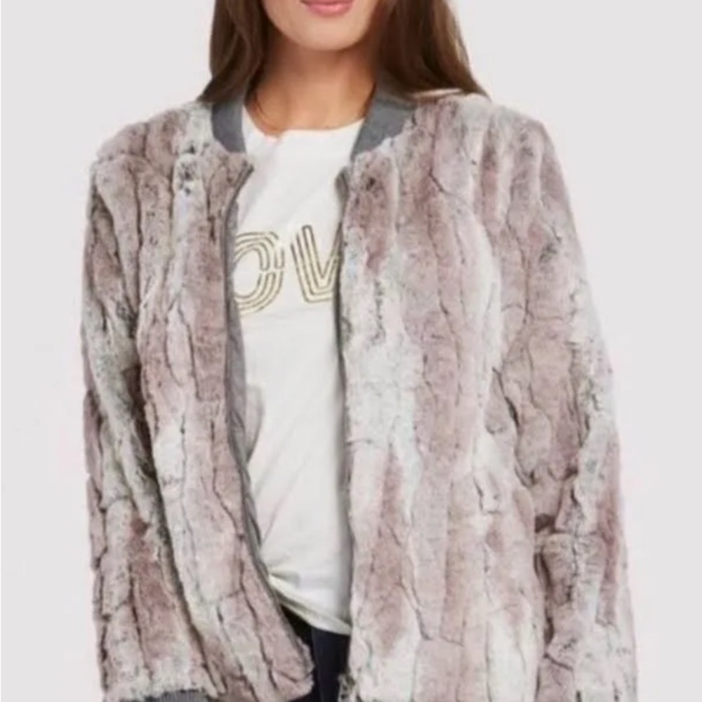 Dylan Los Angeles Faux Fur bomber jacket